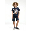 ERKEK ÇOCUK BERMUDA TAKIM - LACİVERT