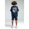 ERKEK ÇOCUK BERMUDA TAKIM - KOYU İNDİGO