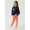 KIZ ÇOCUK EŞOFMAN TAKIM - LACİVERT