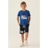 ERKEK ÇOCUK BERMUDA TAKIM - COBALT