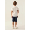 ERKEK ÇOCUK BERMUDA TAKIM - KREM MELANJ