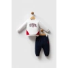 U.S.POLO ASSN ERKEK BEBEK 2 Lİ TAKIM - Beyaz