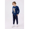 ERKEK ÇOCUK EŞOFMAN TAKIM - KOYU İNDİGO