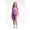 KIZ GARSON BERMUDA TAKIM - VİYOLET