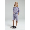 KIZ GARSON BERMUDA TAKIM - LİLA