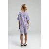 KIZ GARSON BERMUDA TAKIM - LİLA