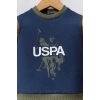 U.S.POLO ASSN ERKEK 2Lİ TAKIM - K.İNDİGO-HARDAL