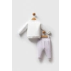 U.S.POLO ASSN KIZ BEBEK 2Lİ TAKIM - BEYAZ-LİLA