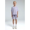 KIZ ÇOCUK BERMUDA TAKIM - LİLA
