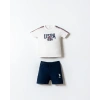 U.S.POLO ASSN. ERKEK BEBEK ŞORT T-SHIRT TAKIM - Beyaz