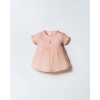 U.S POLO ASSN. KIZ BEBEK MÜSLİN ELBİSE - PUDRA