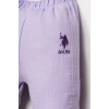 U.S POLO ASSN. KIZ BEBEK GÖMLEK PİJAMA TAKIM - K.LİLA