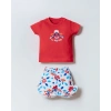 U.S POLO ASSN. KIZ BEBEK  ŞORT T-SHIRT TAKIM - NAR ÇİÇEĞİ