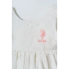 U.S POLO ASSN. KIZ BEBEK DANTEL ELBİSE - Beyaz