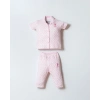 U.S POLO ASSN. KIZ BEBEK GÖMLEK PİJAMA TAKIM - EKRU