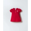U.S POLO ASSN. KIZ BEBEK PİKE ELBİSE - KIRMIZI