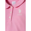 U.S POLO ASSN. KIZ BEBEK PİKE ELBİSE - PEMBE