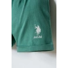 U.S POLO ASSN. KIZ BEBEK ŞORT T-SHIRT TAKIM - EKRU-YEŞİL