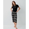 PIERRE CARDIN KADIN KAPRİ İKİLİ TAKIM - siyah