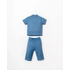 U.S.POLO ERKEK BEBEK GÖMLEK PİJAMA TAKIMI - İNDİGO