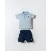 U.S.POLO ASSN. ERKEK BEBEK ŞORT T-SHIRT TAKIM - MAVİ
