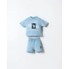 U.S.POLO ASSN.ERKEK BEBEK ŞORT T-SHIRT TAKIM - MAVİ