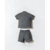 U.S.POLO ASSN. ERKEK BEBEK ŞORT GÖMLEK TAKIM - KOYU GRİ