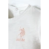 U.S POLO ASSN. KIZ BEBEK ŞORT T-SHIRT TAKIM - BEYAZ-PUDRA