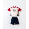 U.S.POLO ASSN. ERKEK BEBEK ŞORT T-SHIRT TAKIM - KIRMIZI
