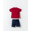 U.S.POLO ASSN. ERKEK BEBEK ŞORT T-SHIRT TAKIM - KIRMIZI