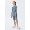 ERKEK ÇOCUK BERMUDA TAKIM - GREY