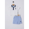 U.S POLO ASSN ERKEK BEBEK 2Lİ TAKIM - BEYAZ/MAVİ