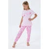KIZ ÇOCUK PİJAMA TAKIM - PEMBE