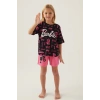 BARBIE KIZ GARSON ŞORT TAKIM - SİYAH