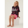BARBIE KIZ GARSON ŞORT TAKIM - SİYAH