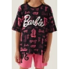 BARBIE KIZ GARSON ŞORT TAKIM - SİYAH