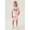 BARBIE KIZ ÇOCUK BERMUDA TAKIM - LAVANTA