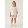 BARBIE KIZ ÇOCUK ŞORT TAKIM - BEYAZ