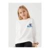 STITCH KIZ ÇOCUK SWEAT - BEYAZ