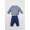 US.S.POLO ASSN. ERKEK BEBEK 2Lİ TAKIM - İNDİGO