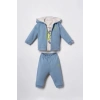 U.S.POLO ASSN. ERKEK BEBEK 3LÜ TAKIM - İNDİGO