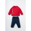 US.S.POLO ASSN. ERKEK BEBEK 2Lİ TAKIM - KIRMIZI