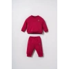 US.S.POLO ASSN. ERKEK BEBEK 2Lİ TAKIM - BORDO