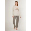 ARNETTA KADIN İKİLİ TAKIM - KREM RENGİ