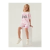 BARBIE KIZ ÇOCUK BERMUDA TAKIM - ORKİDE
