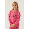 BARBIE KIZ GARSON SWEAT - AÇIK FUŞYA