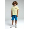 ERKEK ÇOCUK BERMUDA TAKIM - AÇIK SARI