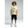 ERKEK ÇOCUK BERMUDA TAKIM - AÇIK SARI