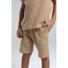 ERKEK ÇOCUK BERMUDA TAKIM - BEJ