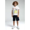 ERKEK ÇOCUK BERMUDA TAKIM - Beyaz